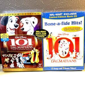 101 Dalmatians (DVD, 2008, 2-Disc Set, Platinum Edition) + Limited Ed Music CD